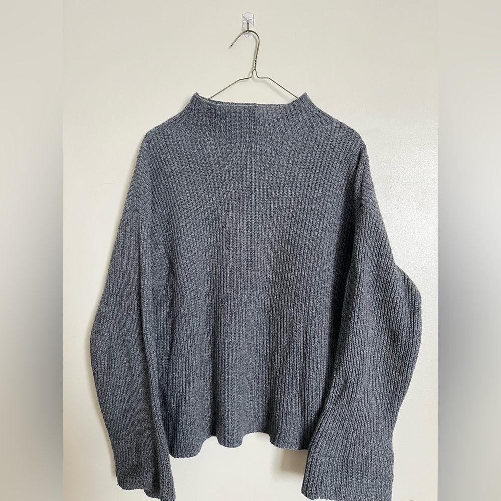 Nordstrom’s Treasure & Bond Grey Mock Neck Sweater